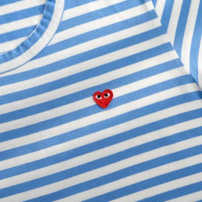 Лонгслив Comme des Garçons Red Logo Colors "Blue" фото № 4