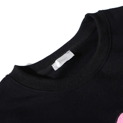 Свитшот Dior Little Bee "Black/Pink" фото № 3