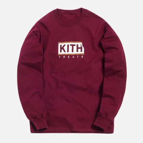 Лонгслив Kith With Logo "Vinous"