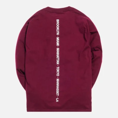 Лонгслив Kith With Logo "Vinous" фото № 2