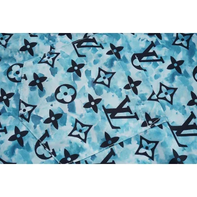 Рубашка Louis Vuitton Logo Symbols "Blue" фото № 4