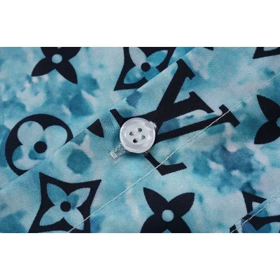 Рубашка Louis Vuitton Logo Symbols "Blue" фото № 3
