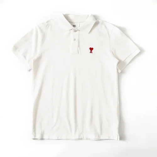 Поло Amiri Heart logo "White"