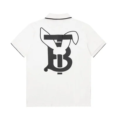 Поло Burberry The Hare In The Letter Logo "White" фото № 8