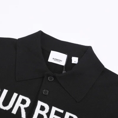 Поло Burberry Printed Logo Letters "Black" фото № 8 Поло Burberry Printed Logo Letters "Black" фото № 8