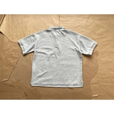 Поло Carhartt With White Text Logo "Gray" фото № 2