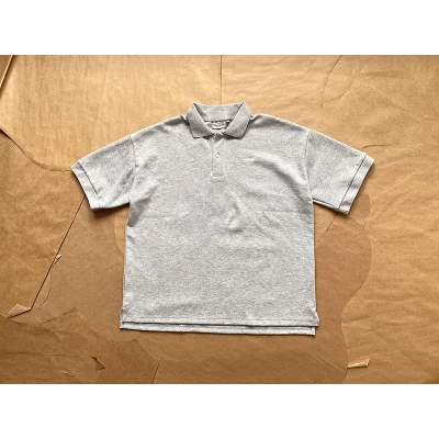 Поло Carhartt With White Text Logo "Gray" фото № 9