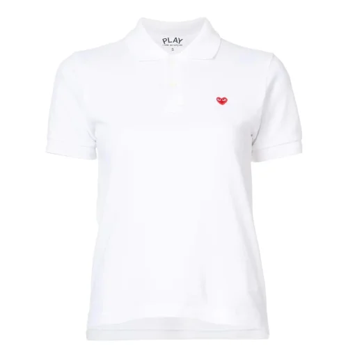 Поло Comme des Garcons Play Red Small Heart "Белый"