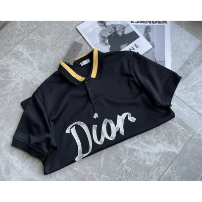 Поло Dior Yellow collar "Black" фото № 4 Поло Dior Yellow collar "Black" фото № 4