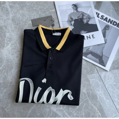 Поло Dior Yellow collar "Black" фото № 3 Поло Dior Yellow collar "Black" фото № 3