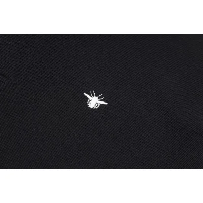 Поло Dior With Bee Embroidery "Black" фото № 2