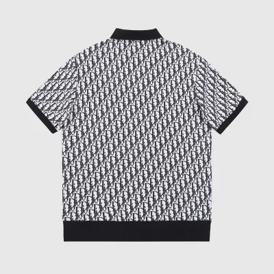 Поло Dior Brand Print "Black/White" фото № 2 Поло Dior Brand Print "Black/White" фото № 2