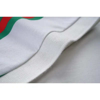 Поло Gucci Striped - Brand Print "White" фото № 5