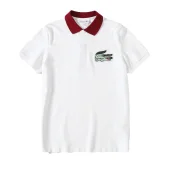 Поло Lacoste With Red Collar "White"