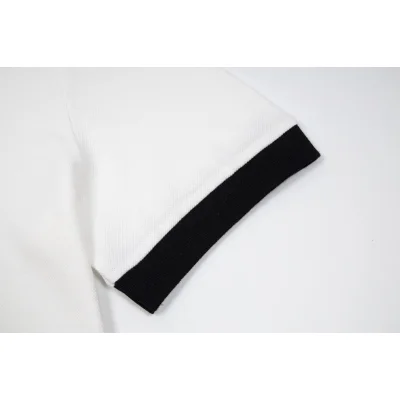 Поло Prada With Leather Logo Patch "White" фото № 7