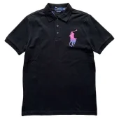 Поло Ralph Lauren With Color Logo "Black"