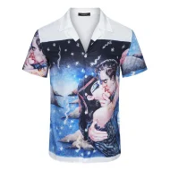 Рубашка Amiri Short Sleeves Kiss In The Snow «Blue White»