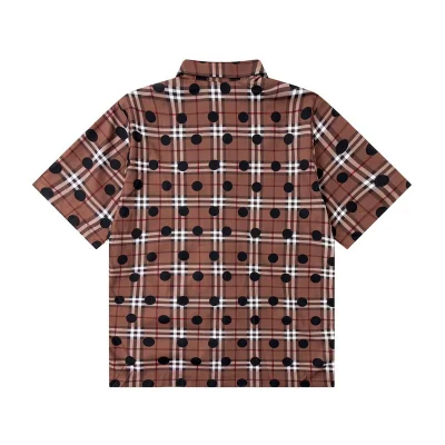 Рубашка Burberry In Cage With Black Dots "Brown" фото № 2