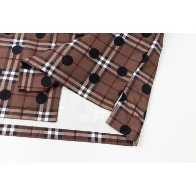 Рубашка Burberry In Cage With Black Dots "Brown" фото № 4