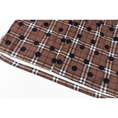 Рубашка Burberry In Cage With Black Dots "Brown" фото № 6