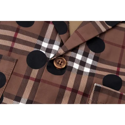 Рубашка Burberry In Cage With Black Dots "Brown" фото № 7