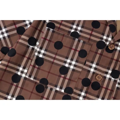Рубашка Burberry In Cage With Black Dots "Brown" фото № 8