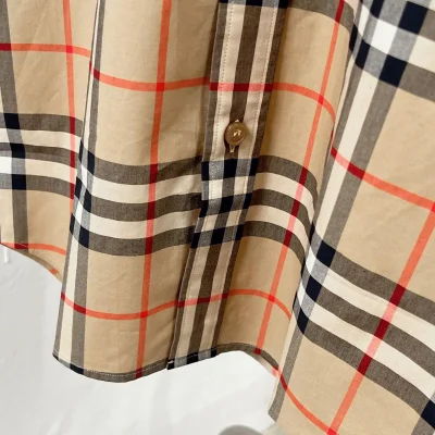 Рубашка Burberry Red Lines Allsides Checked Print "Brown" фото № 6