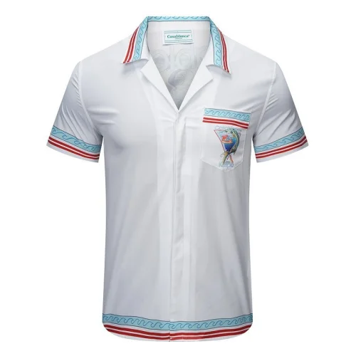 Рубашка Casablanca Fish And Ship Back Print "White"