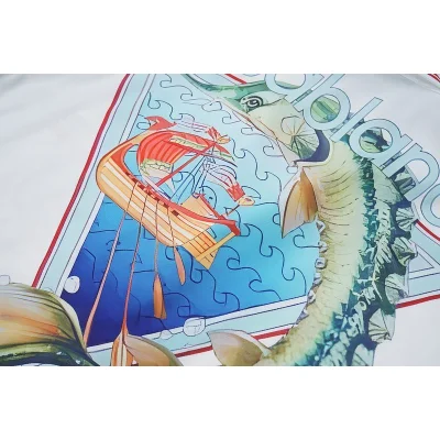 Рубашка Casablanca Fish And Ship Back Print "White" фото № 4