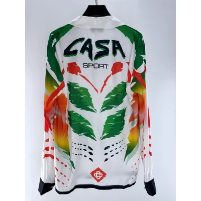 Рубашка Casablanca Leaves "White" фото № 3