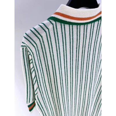 Рубашка Casablanca Green And Orange Vertical Lines Print "Green" фото № 6