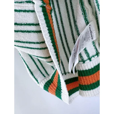 Рубашка Casablanca Green And Orange Vertical Lines Print "Green" фото № 4