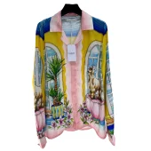 Рубашка Casablanca Dog White Sofa Big Windows "Yellow"