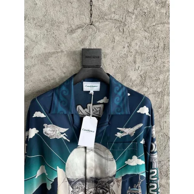 Рубашка Casablanca Heaven Gray Heavy Stone "Blue" фото № 4