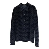 Рубашка Christian Dior Many Little Dark Logos Dior "Blue"