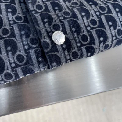 Рубашка Christian Dior Many Little Dark Logos Dior "Blue" фото № 3