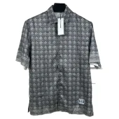 Рубашка Christian Dior Many Rombes Print "Gray"