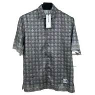 Рубашка Christian Dior Many Rombes Print "Gray"