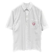 Рубашка Christian Dior Red Heart On Pocket CD "White"