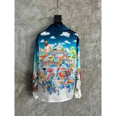 Рубашка Casablanca Greece Goddess Vases "Blue" фото № 7