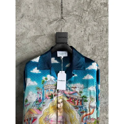 Рубашка Casablanca Greece Goddess Vases "Blue" фото № 2