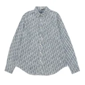 Рубашка Christian Dior Construction of Letters "Blue"