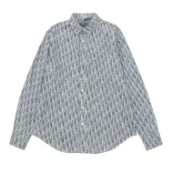 Рубашка Christian Dior Construction of Letters "Blue"