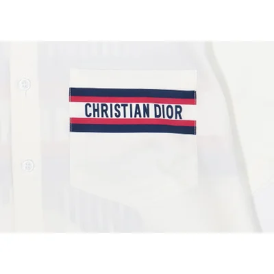 Рубашка Dior Striped Star Print "White" фото № 4
