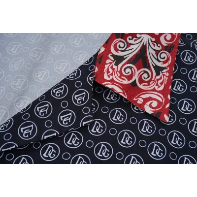 Рубашка Dolce Gabbana Decorated Front Pocket And Colorful Side Ornament "Black" фото № 3