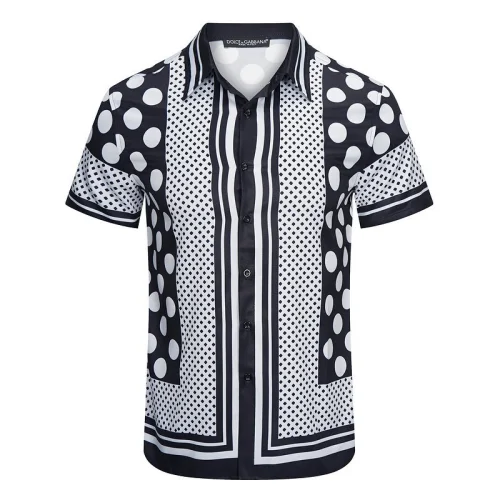 Рубашка Dolce Gabbana Small and Big Dots Along "Black"
