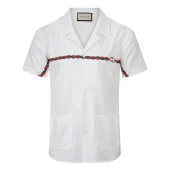 Рубашка Gucci Two Front Pockets And Braid Print "White"