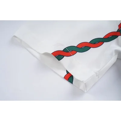 Рубашка Gucci Two Front Pockets And Braid Print "White" фото № 6