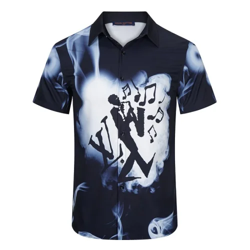 Рубашка Louis Vuitton Musiciant Front Print "Black"