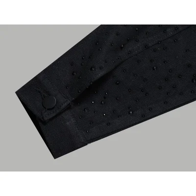 Джинсовая Рубашка Louis Vuitton Decorated With Rhinestones "Black" фото № 5